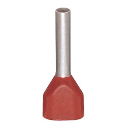 Twin ferrule 1 x 1 mm² x 12 mm Partially insulated
