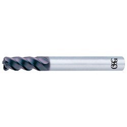 WX21 Carbide End Mill, 4-Flute, Short, Corner Radius, Strong, Heavy-Duty Model, WX-CR-PHS