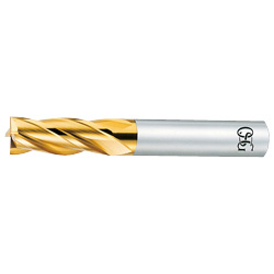 TIN Coated End Mill (4-Flute Short Type) EX-TIN-EMS