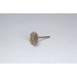 Miniature Grit Shaft Mounted Wheel Brush, with Abrasive Sanding