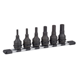 Hexagonal Socket Set for Impact Wrenches (with Holder) HAH406