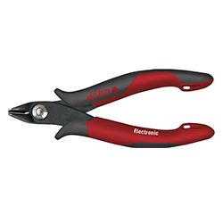 Electronic Diagonal Cutters, Wide, Pointed Head with Small Bevelled Edge