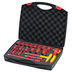 Ratchet Wrench Set Insulated 1/2”, 21 Pieces in Case