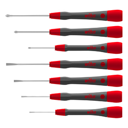 Fine Screwdriver Set PicoFinish®, Slotted, Phillips, 7 Pieces