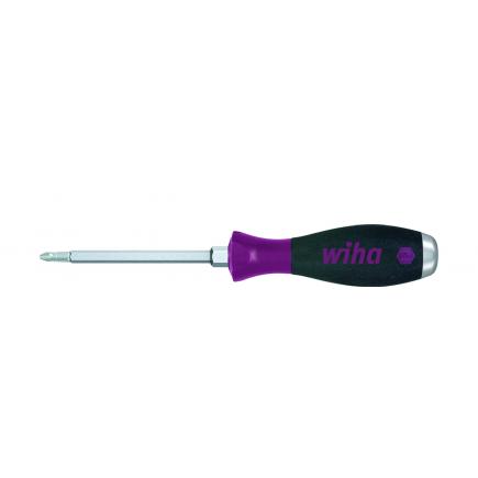 Screwdriver MicroFinish®, Pozidriv with One-Piece Hexagonal Blade and Solid Steel Cap