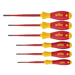 Screwdriver Set SoftFinish® Electric, slimFix, TORX®, Tamper Resistant (with Hole), 6 Pieces