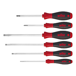 Screwdriver Set SoftFinish®, Slotted, Phillips, 6 Pieces