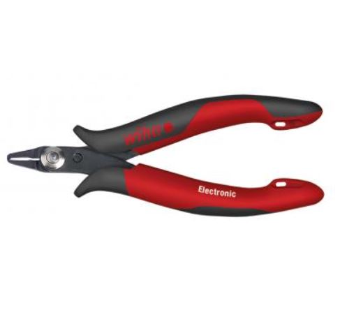 Oblique End Cutting Nippers Electronic, Very Narrow, Short Head without Bevelled Edge