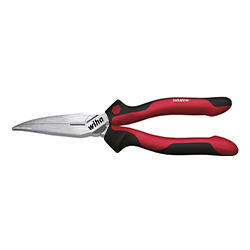 Industrial Needle-Nose Pliers with Cutting Edge Curved Shape, Approx. 40°