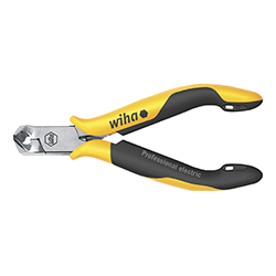 Oblique End Cutting Nippers Professional ESD, Wide Head, Approx. 29° with Small Bevelled Edge