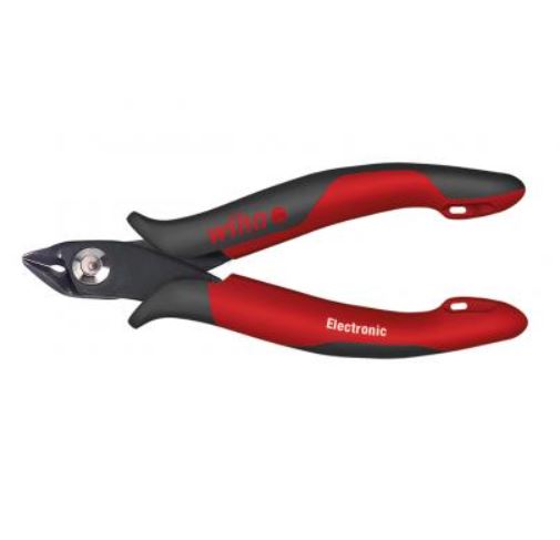 Oblique End Cutting Nippers Electronic, Wide, Pointed Head without Bevelled Edge