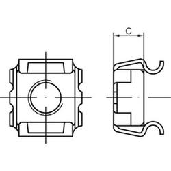 ART 88109 Square caged nuts