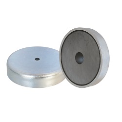 Ferrite Shallow Pot Magnets with hole E888