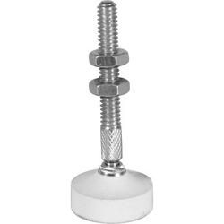 Clamp Accessories - Large Diameter Padded Swivel Foot Spindle-Inch