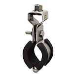 Piping Bracket, Stainless Steel with Vibration Proof Tongue and 3t Rubber