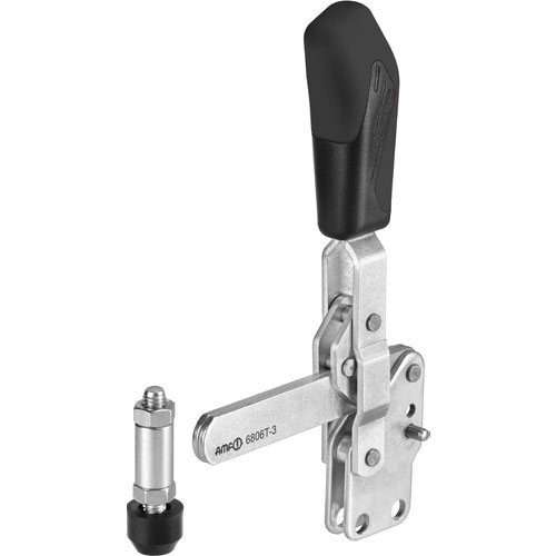 Vertical Toggle Clamp with Black Handle, 6806T