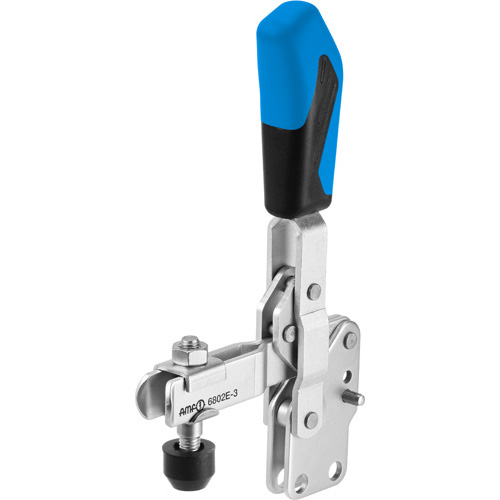 Vertical Toggle Clamp with Blue Handle, 6802E
