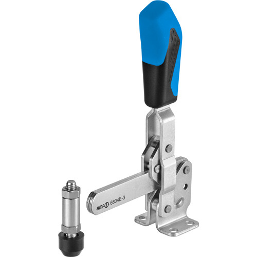Vertical Toggle Clamp with Blue Handle, 6804E
