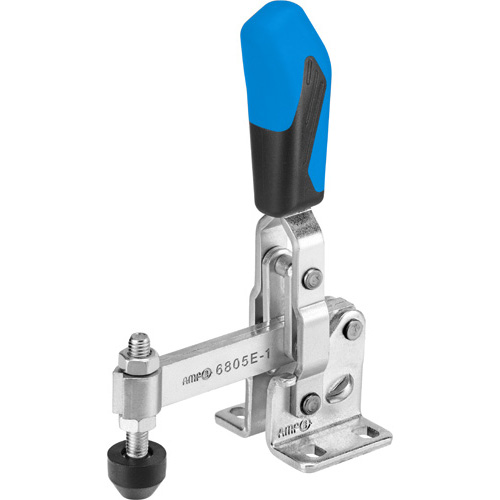 Vertical Toggle Clamp with Blue Handle, 6805E