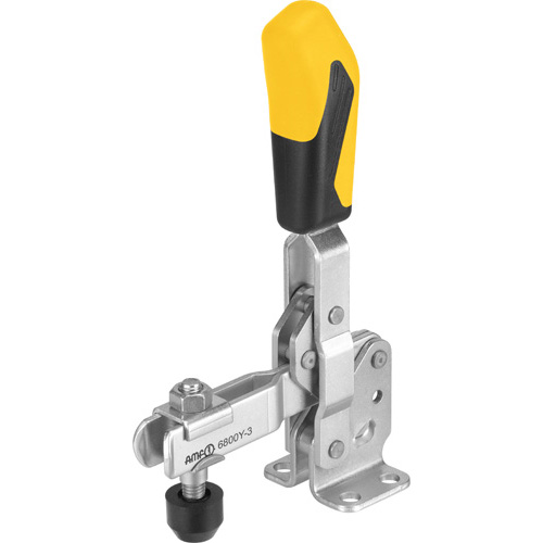 Vertical Toggle Clamp with Yellow Handle, 6800Y