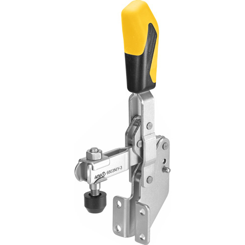 Vertical Toggle Clamp with Yellow Handle, 6803NIY