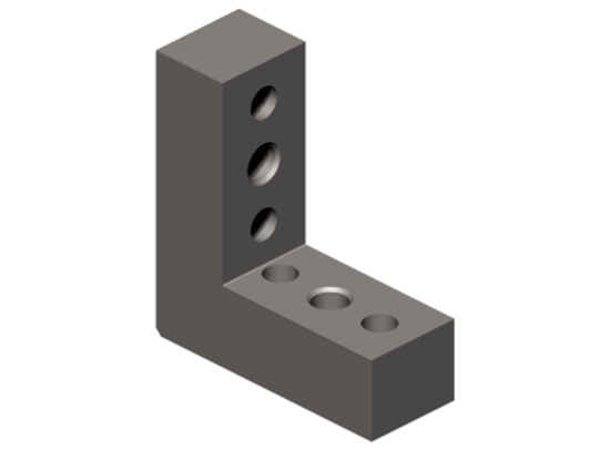 NAAMS L-Block - Standard, Multiple Hole Configurations, ALB Series ALB381M