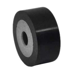 Rubber-metal buffers / cylindrical, hollow / washer, through hole, steel / NBR / A40, A55, A70 / GN 454 / GANTER 454-25-12-6,4-55