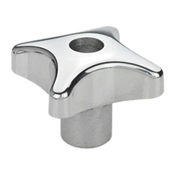 Hand knobs, Aluminum 6335-AL-80-M16-D-PL