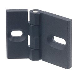 Flat hinges / slotted holes / asymmetrical / zinc die-cast / GN 161 / GANTER