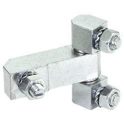 Corner hinges / screw bolts / steel / GN 129.2 / GANTER