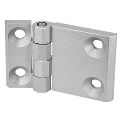 Flat hinges / conical countersinks / asymmetrical / material selectable / coating selectable / GN 237 / GANTER