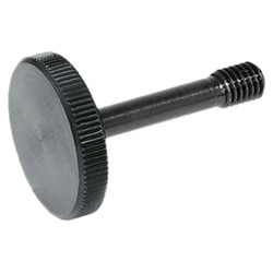 Knurled screws with recessed stud for loss prevention 653.2-M5-26-ST