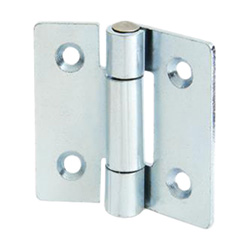 Flat hinges / conical countersinks / rolled / steel / galvanised, blue passivated / GN 136 / GANTER