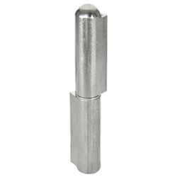 Corner hinges, plug-in / weldable / brass intermediate rings / stainless steel / GN 128.2 / GANTER