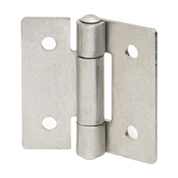 Flat hinges / unperforated / rolled / stainless steel / blank / GN 136 / GANTER