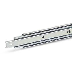 Telescopic slides, with full extension, load capacity up to 1290 N (GN 1420 )