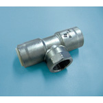 Single-Touch Fitting for Stainless Steel Pipes, EG Joint Water Faucet Tee EGWT (for JIS G 3448)