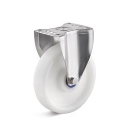 Stainless steel fixed Castors with polyamide wheel