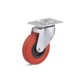 Swivel Castors with heat-resistant rubber wheel