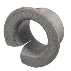 Plain bearing bushes with flange / slotted / DDK05