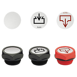 MH. - Labels with marks and symbols -for oil plugs aluminium