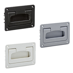 MPR - Folding handles with recessed tray -with return spring technopolymer