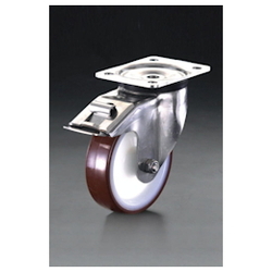 Caster (Swivel, With Rear Brake, Stainless Steel) Wheel Diameter × Width: 150 × 45 mm