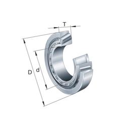 Tapered roller bearing T, main dimensions to DIN ISO 355, single row