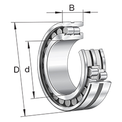 Super Precision Cylindrical Roller Bearing NN Series, Non-Locating Bearing, Double Row, with Tapered Bore