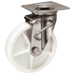 Stainless Steel Castors, Swivel (with Double Stopper) JABtype Size 200 mm SUIJAB-200