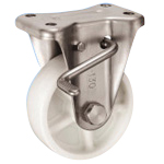 Stainless Steel Castors, Fixed (with Rotation Stopper) KABZtype Size 130 mm