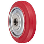 SR Type Steel Plate-Made Polybutadiene Red Rubber Wheel