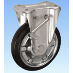 KBZ-Type Fixed Castors For Medium Loads (With Rotation Stopper) 200‑mm Size (Metal Fitting Only, No Wheel)
