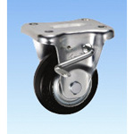 KBZ-Type Fixed Castors For Medium Loads (With Rotation Stopper) 75‑mm Size (Metal Fitting Only, No Wheel)